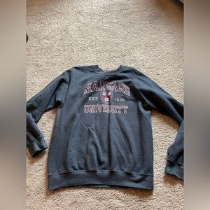 Gray Harvard crewneck
